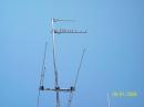New 903 and 2304 antennas above the 6 meter antenna. 2304 is receive only for now.