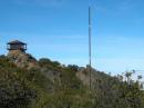 The antenna (HFp) and a the East Peak fire lookout in the background