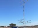 Mast at operating height (23')