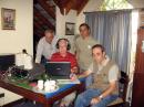 LU1DZ Crew - left to rigth - LW2DX - LU1DZ - LU3DAT and LU7DSU