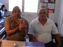 Friday getting ready to start ARRL International DX Contest 2009. KP3VA team from (left to right) Jorge - NP3HM, Tiny - station mascot and Carlos - KP3S.