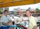 AE6Y / P49Y and KK9A / P40A having lunch before the contest.