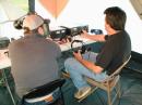 Josh KC2TKK( left )and Howard W2HTS ( right ) look for more 20 Meter SSB contacts.
