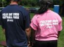 Both Pink and Blue shirts were available to commemorate the event.