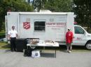 Salvation Army Cadet Josh on left and volunteer Opie on the right kept the Azalea Coast Amateur Radio Club fed on Saturday during set up and initial operations.  They then donated the leftover food to the overnight operators - all at no charge