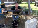 WA6QYR Bill working 40M SSB in the shade. He cheats - he brings his own fan!!!!