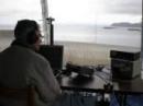 The CW station overlooks Willapa Bay, AD7AF at work.