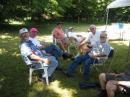 When not operating there is plenty to talk about under the shade of some very big trees.