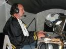 Tedd KB8NW operating late at night with his eyes closed! How does he do it?