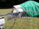 Our W7LRD 13 turn Helix on 1268 MHz, good for one contact on AO-51 Mode L/U.