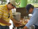 Jimmy Feliciano-WP4HVS and Carlos checking on the cuisine.