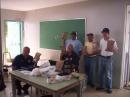 PART OF THE RODE TEAM WITH THEIR MRE (MEALS READY TO EAT) RATIONS ON HAND