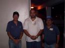 REPRESENTATIVE FROM EMERGENCY MANEGMENT ADM. (MIDDLE) WITH GILBERTO NP3AQ (LEFT) AND HECTOR KP4FGL (RIGHT)