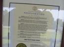 Amateur Radio Week Proclamation signed by Governor Phil Bredesen, for the State of Tennessee.