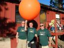 Balloon antenna going up?  Left to right W7FD Don, Phil KL2P and Larry W7AB