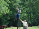 Don(KI4JEK) and Don(KD4JTK) setting up the 50ft tower.