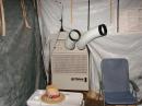 A/C in a tent at Field Day. Now who would think of that?