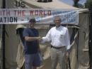 Mayor Bryan Thompson, Brunswick, GA, is greeted by Jeff, N4XGI