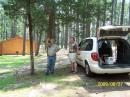 Getting ready to set up the antennas