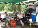 WE4GW, KJ4AMN, and WA4NHJ operating the GOTA station