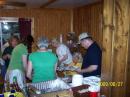 Everyone digs in for a great meal.
