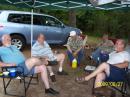 K4AJL, N0FBV, N4LXB, WA4NHJ and WE4GW resting after the big feed