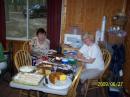 Dessert anyone - Rose and Inga dish up the goodies