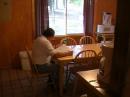 Candidate taking his Technician exam during VE testing