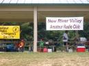 
The shelter at Randolph Park and our new banner