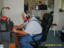 NF4A on 40 meters at the beginning of Field Day still in work clothes