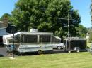 Position #1, the VHF/UHF comm trailer; and Position #2, 20 Meters from the camper.