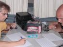 Martin, WV9M &amp; Alex, KB9UIY working 20 Meters on Saturday evening just ahead of a string of thunderstorms which shut us down for about 4 hours.