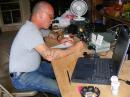 N3GGT working 40cw. Photo by Chris Waskiewicz.
