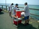 SERAFIN/KP4FIE IN THE BACK, CESAR LUIS/WP4CL AND CESAR/KP4RZ WHEN INSTALLED THE BBQ AREA