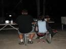 Trinity and Daddy (KC2DUX) Operating GOTA Station Late at Night