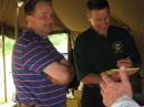 The two Leaders of Vermont:  Section Manager Paul Gayet AA1SU and Lieutenant Governor Brian Dubie (the official acting governor while Jim Douglas was out of the state).
