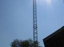 Support for 80M loop - works well on 40M.  Tower is 70' tall.