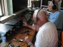W0FF working CW on 20M using the 80M loop.