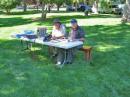Rick and Jim Walker,n0xda, working Jim's IC 746. Talking around the world, well, at least around the USA.