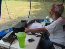 It was nice to have the extra antenna tuner to save time switching ladder lines.