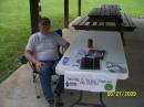 "Wild Bill" Sowers K8WBS manning the information table.