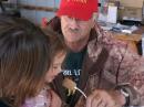 This four year old, Hailee, actually made two contactc on the GOTA station.