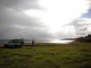 Friday 8AM, we begin setup at Hookipa, on Maui. Pictures by WH7NH.