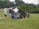 The four-wheeler made set-up and take-down easier