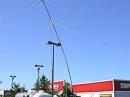 Raising our "tower" was a bit of a challenge. We are looking for a portable tower to replace this and are open to any good ideas.