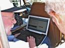 Joe Joncas, WA7MHB making first PSK31 contacts. He ran Fidigi on a MacBook through the interface in the June issue of QST. It worked! Thanks.