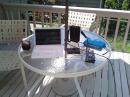 The operating position on the back deck.