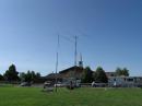 Our portable tower trailer with the 20m mono and our delta loop.