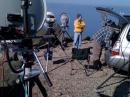 Dishes of N1JFU, N1JFU, W1AIM and K1LPS ontop of Mt. Washington, FN44ig.