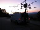 W1RT rover on Skyline Drive, VA FM08 looking west. The home-brew Moxon has taken a beating!